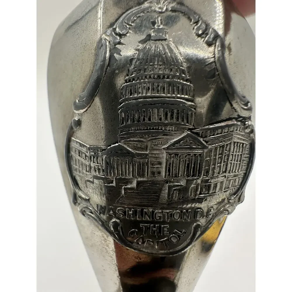 Vintage Washington DC Capitol Salt & Pepper Shakers Silverplate Set Souvenir